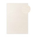 Krémovobiely ručne tkaný vlnený koberec 160x230 cm Puristic Knots – Elle Decoration