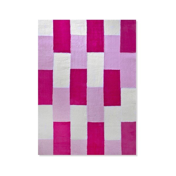Detský koberec Mavis Pink Lines, 100x150 cm