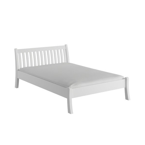 Biela dvojlôžková posteľ z borovicového dreva 180x200 cm Tonja – Olivia Living