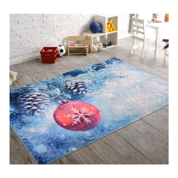 Modrý koberec Vitaus Decorations, 50 × 80 cm