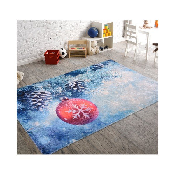 Modrý koberec Vitaus Decorations, 80 × 120 cm