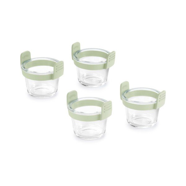 Sklenené formy do teplovzdušnej fritézy v sade 4 ks ø 9,5 cm – Lékué