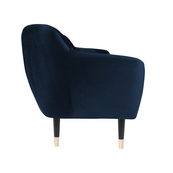 Tmavomodrá pohovka s čiernymi nohami Mazzini Sofas Amelie, 158 cm-image-3