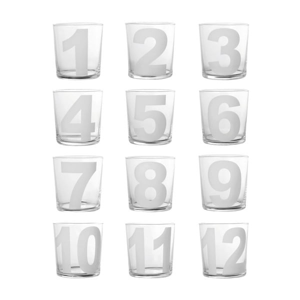 Sada 12 pohárov Côté Table Numero, 370 ml