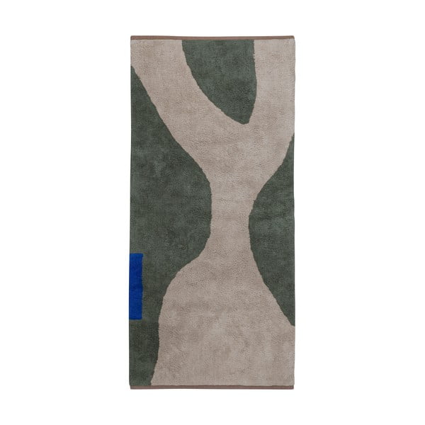 Tmavozelený prateľný bavlnený behúň 70x150 cm Figura – Mette Ditmer Denmark