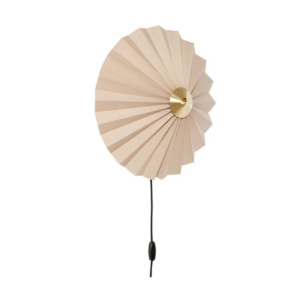 Béžové nástenné svietidlo do zásuvky ø 48 cm Pliss – Hübsch-image-2