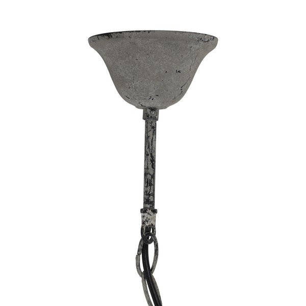 Biele závesné svietidlo s kovovým tienidlom ø 36 cm Luna – Light & Living-image-3