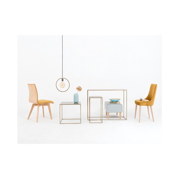 Konzolový kovový stôl v zlatej farbe CustomForm Tensio, 100 x 35 cm-image-4