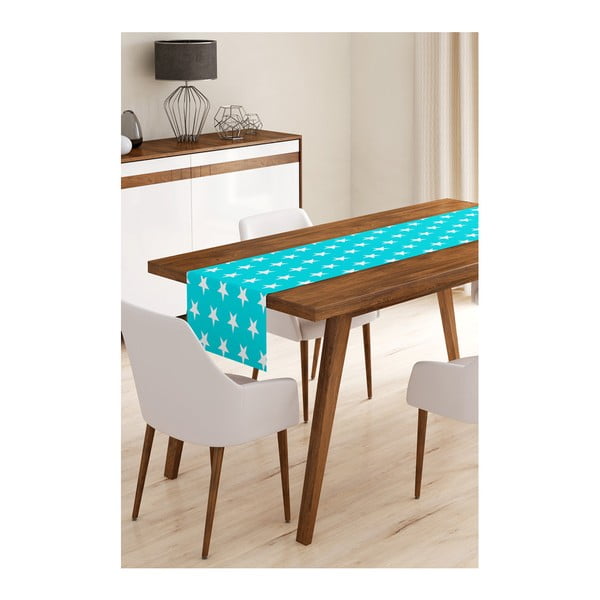 Behúň na stôl z mikrovlákna Minimalist Cushion Covers Blue Stars, 45 × 145 cm