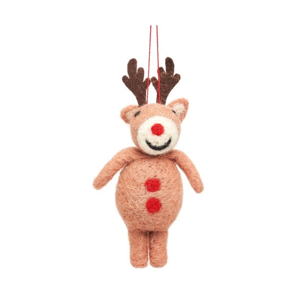 Vlnená vianočná ozdoba Rudolph – Sass & Belle