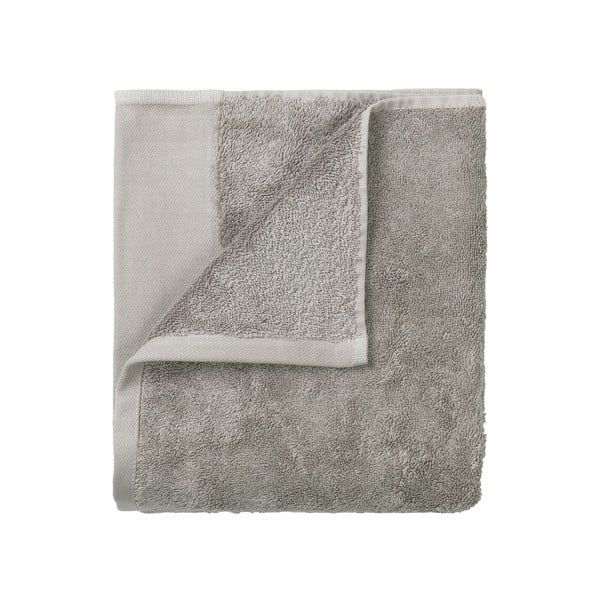 Sada 4 sivých uterákov Blomus, 30 x 30 cm