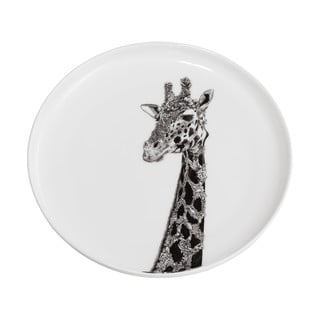 Biely porcelánový tanier Maxwell & Williams Marini Ferlazzo Giraffe, ø 20 cm