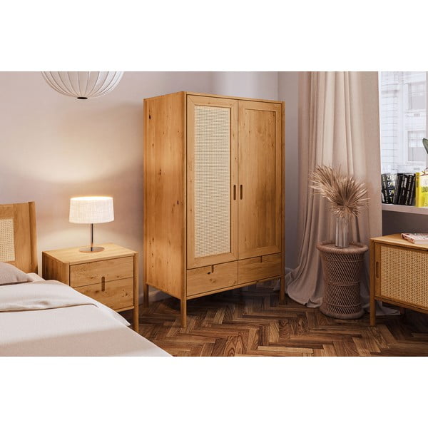 Šatníková skriňa z dubového dreva 108x175 cm Pola - The Beds-image-2