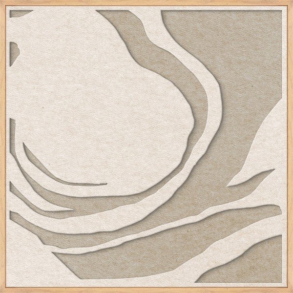 3D obraz s rámom/akustický 62x62 cm Silent Whisper 1 – Malerifabrikken