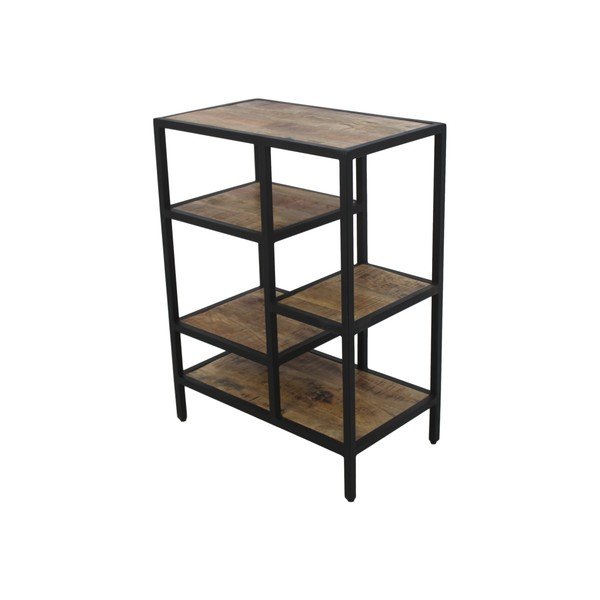 Knižnica z mahagónového dreva HSM collection Levels, výška 80 cm-image-2