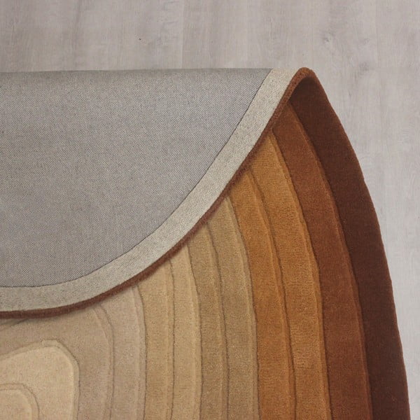 Vlnený koberec v tehlovej farbe 200x290 cm Puddle Ombre Wool – Flair Rugs-image-4