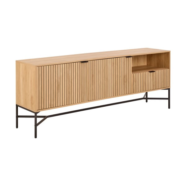 Komoda v dekore duba v prírodnej farbe 180x70x40 cm Jaipur – Actona-image-1