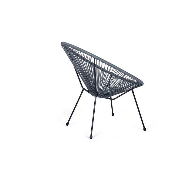 Sivé záhradné kreslo z umelého ratanu Bonami Selection Avocado-image-3