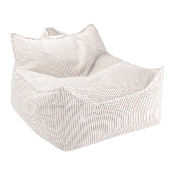 Krémový menčestrový detský sedací vak Chair – Wigiwama