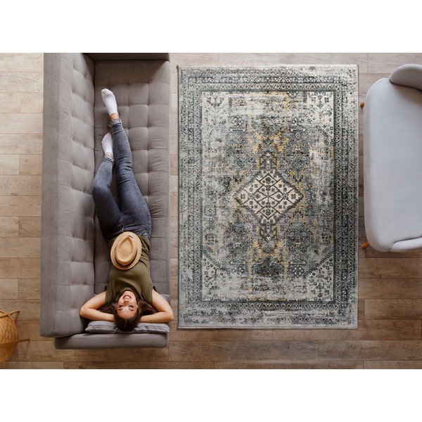 Sivý koberec Universal Alana Boho, 140 x 200 cm-image-1