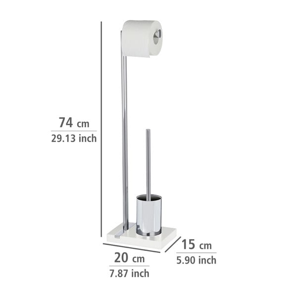 Toaletná kefa s držiakom na toaletný papier Wenko Noble-image-1