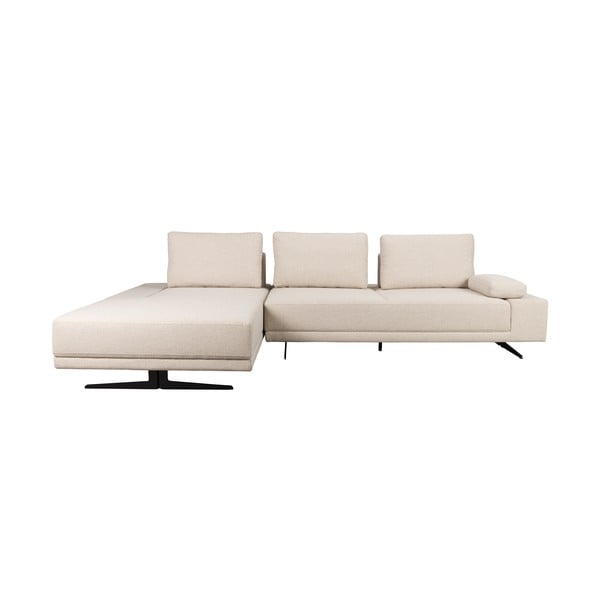 Krémová rohová pohovka (ľavý roh) Shelly – Dutchbone