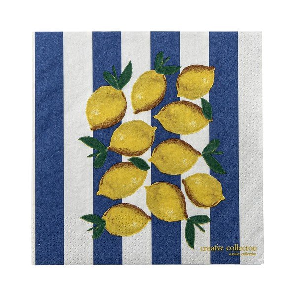 Papierové obrúsky v súprave 20 ks 33x33 cm Limone – Bloomingville-image-3