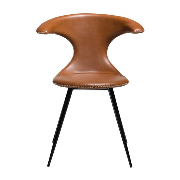 Hnedá koženková stolička DAN-FORM Denmark Flair-image-4