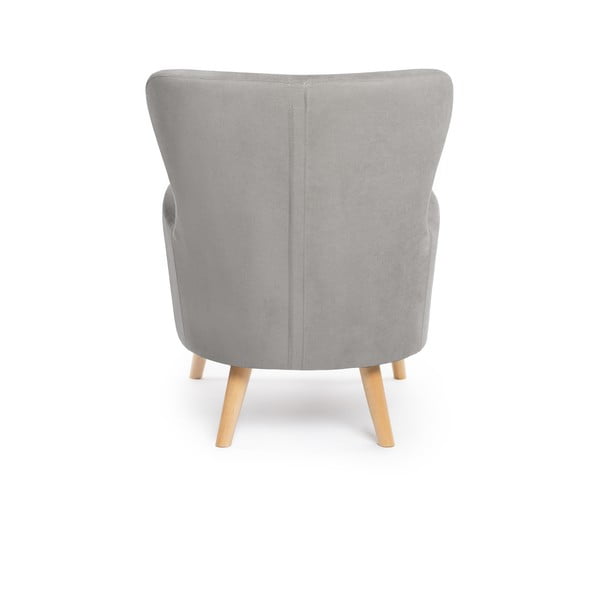 Svetlosivé kreslo ušiak Noemye – Bonami Selection-image-4