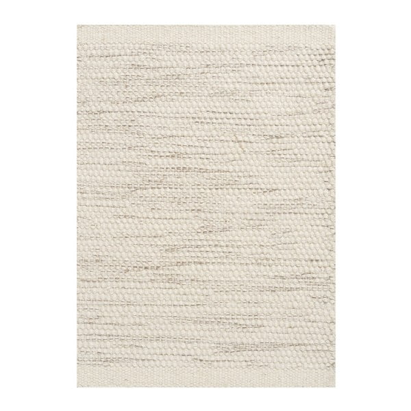 Vlnený koberec Asko, 140x200 cm, slonovinová kosť