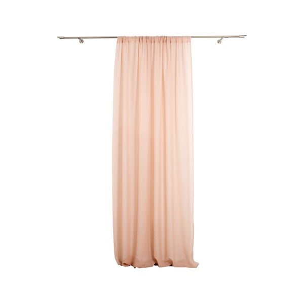 Záclona v lososovoružovej farbe 300x245 cm Vicenza - Mendola Fabrics