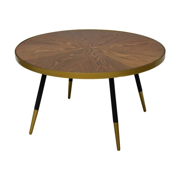 Konferenčný stolík s doskou v dekóre orechového dreva RGE Facett, výška 45 cm