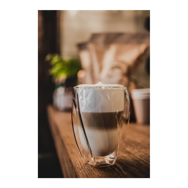 Sada 2 dvojstenných pohárov Vialli Design Latte, 300 ml-image-3