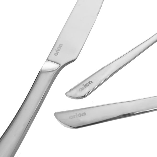 Antikoro príbor 24 ks v striebornej farbe Shape – Orion-image-4