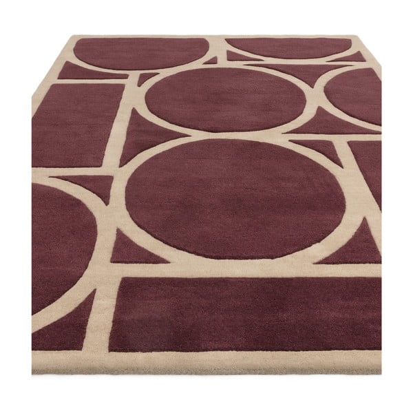 Tmavohnedý vlnený koberec 200x290 cm Metro Plum – Asiatic Carpets-image-2