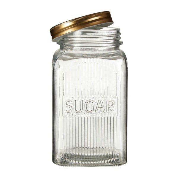 Sada dóz na cukor, kávu a čaj s detailom zlatej farby Premier Housewares Embossed-image-1