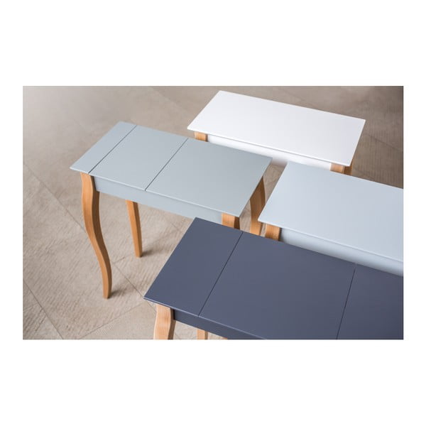 Grafitovosivý toaletný stolík so zrkadlom Ragaba Dressing Table, dĺžka 65 cm-image-4