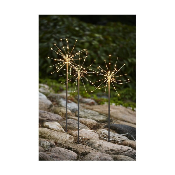 Vonkajšia zapichovatelná svetelná dekorácia Star Trading Outdoor Firework Muria, výška 65 cm