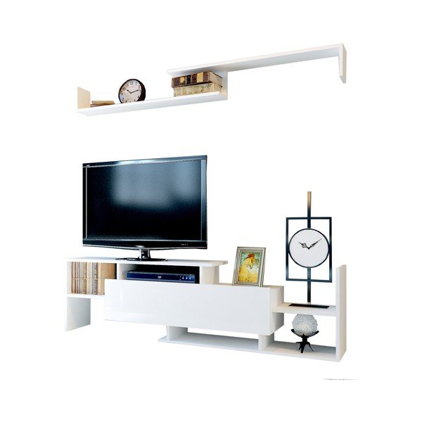 Biela TV súprava 154x42 cm Dream – Kalune Design-image-2