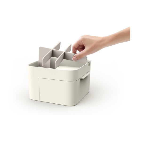 Krémovobiely kozmetický organizér so zásuvkou Joseph Joseph Viva-image-4