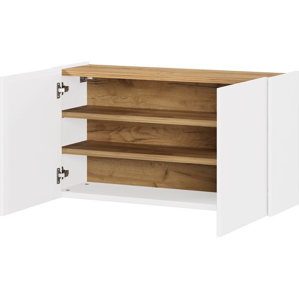 Biela závesná skrinka v dekore duba 93x52x29 cm Libbiano – Germania-image-2