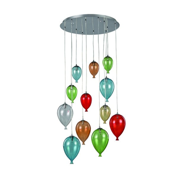 Závesné svietidlo Evergreen Lights Balloons in Colors