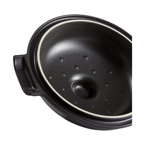 Čierny oválný hrniec s pokrievkou Emile Henry Delight, 4 l-image-2