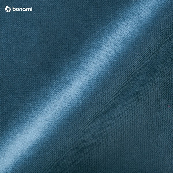 Petrolejovomodré kreslo s hnedými nohami Max Winzer Brandford Suede-image-3