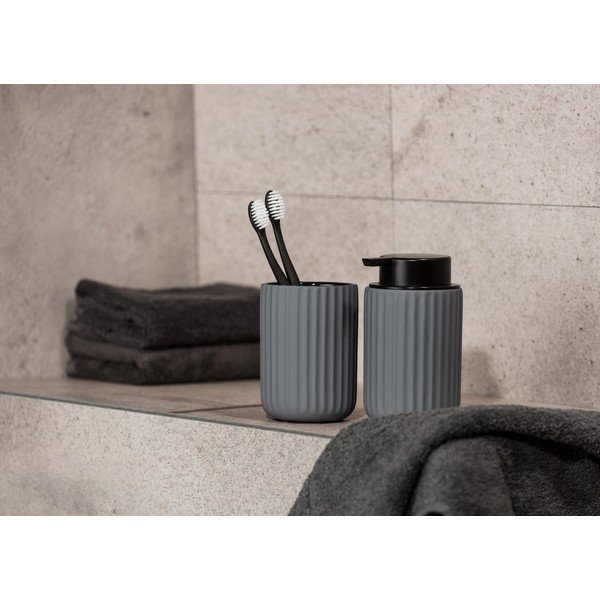 Sivý keramický dávkovač mydla Wenko Belluno-image-2