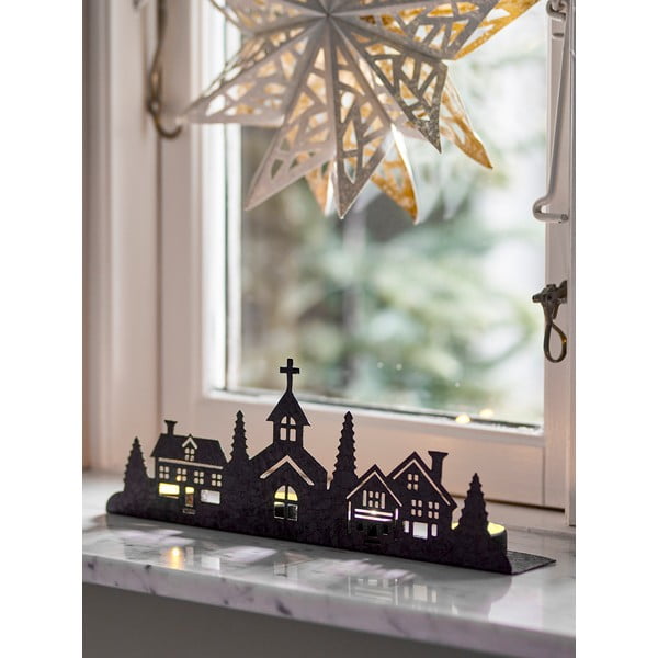 Adventný kovový svietnik na čajovú sviečku Cielo – Bloomingville-image-1