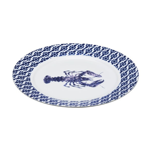 Modro-biely tanier Kitchen Craft Artesa, 30 cm