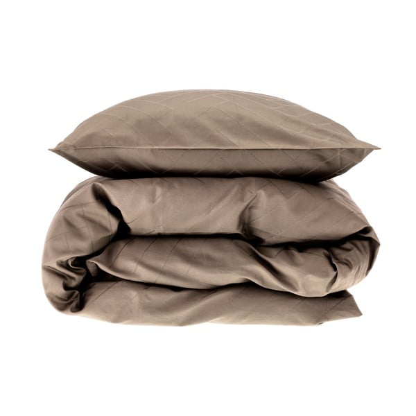 Damaškové obliečky taupe na jednolôžko/predĺžené 140x220 cm Tiles – Södahl-image-4