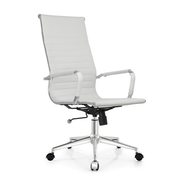 Biela kancelárska stolička Designo – Furnhouse