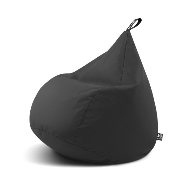 Sivý detský sedací vak Drop M – So Soft?